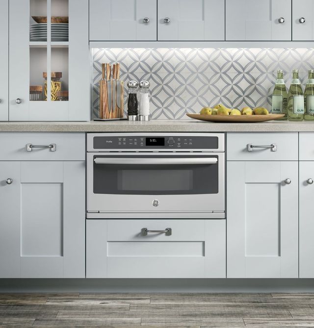 GE Profile™ 1.7 Cu. Ft. Stainless Steel Built In Microwave/Convection 9