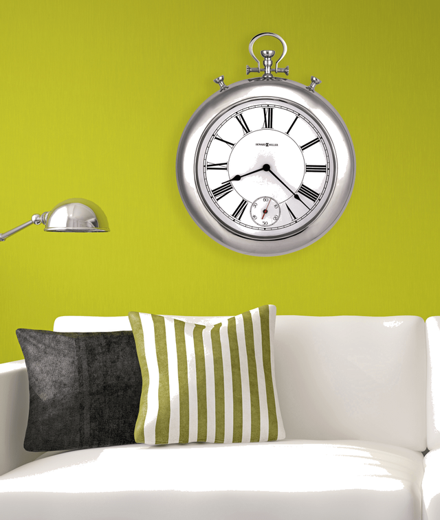 Howard Miller® Hobson Polished Chrome Gallery Wall Clock-2
