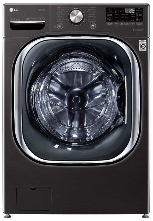 LG Black Steel Front Load Laundry Pair 1
