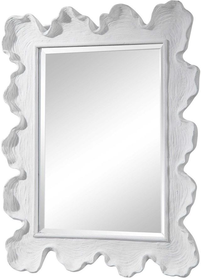 Uttermost® by Grace Feyock Sea Coral White Coastal Mirror-1