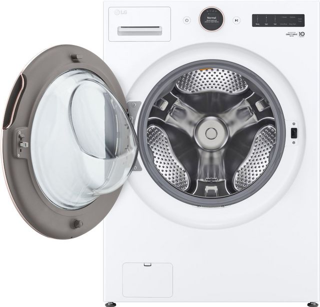 LG 5.0 Cu. Ft. White Front Load Washer 6
