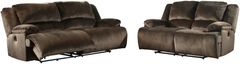 Signature Design by Ashley® Clonmel 2-Piece Chocolate Living Room Set with Power Reclining Sofa