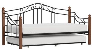 Hillsdale Furniture Madison Black/Cherry Twin Daybed with Suspension Deck and Trundle