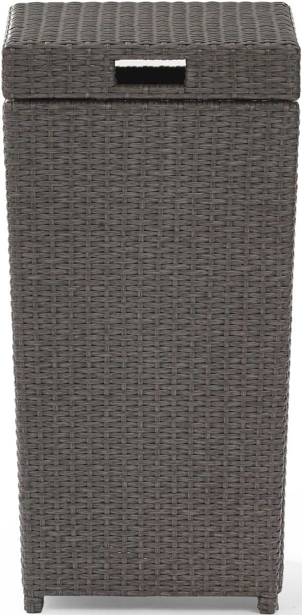 Palm Harbor Outdoor Wicker Storage Bin - Gray - Crosley