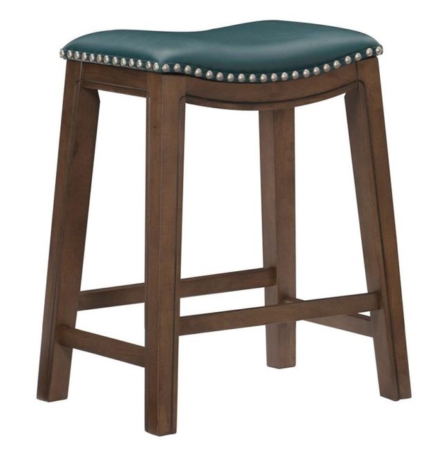 Homelegance® Green 24" Upholstered Counter Height Stool