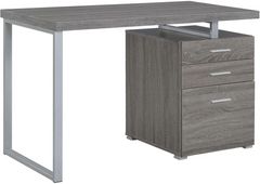 Coaster® Brennan Weathered Grey 3-Drawer Office Desk