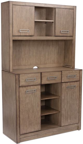 homestyles® Montecito Brown Buffet with Hutch