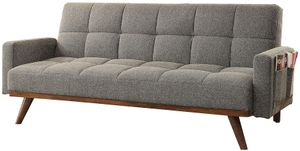 Furniture of America® Nettie Gray/Oak Futon Sofa
