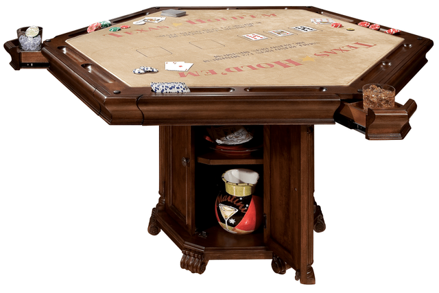 Howard Miller® Octagon Rustic Cherry Game Table 4