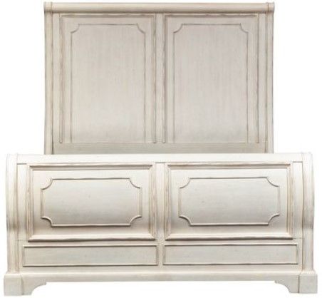Liberty Abbey Road Porcelain White King Sleigh Bed-1