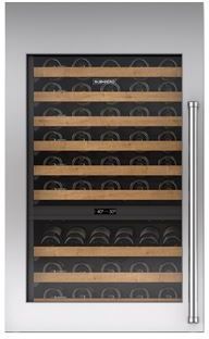 Sub-Zero® 30" Integrated Stainless Steel Tall Wine Storage Door Panel with Pro Handle and Lock-1