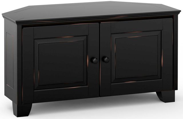 Salamander Designs® Hampton 221 CR Corner Cabinet-Distressed Black
