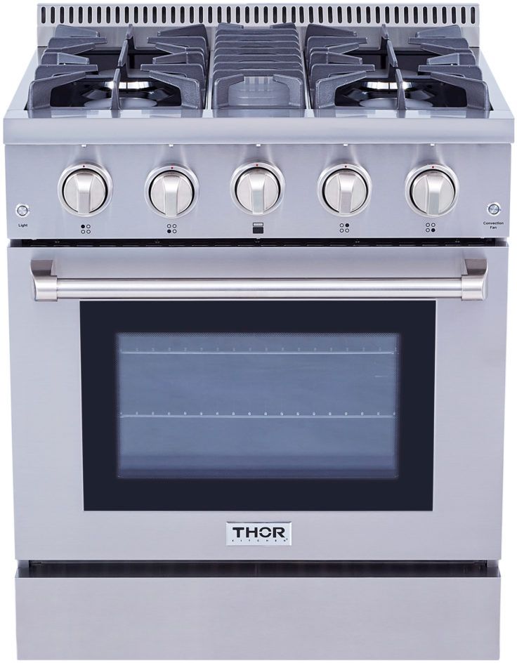 30 inch commercial gas range