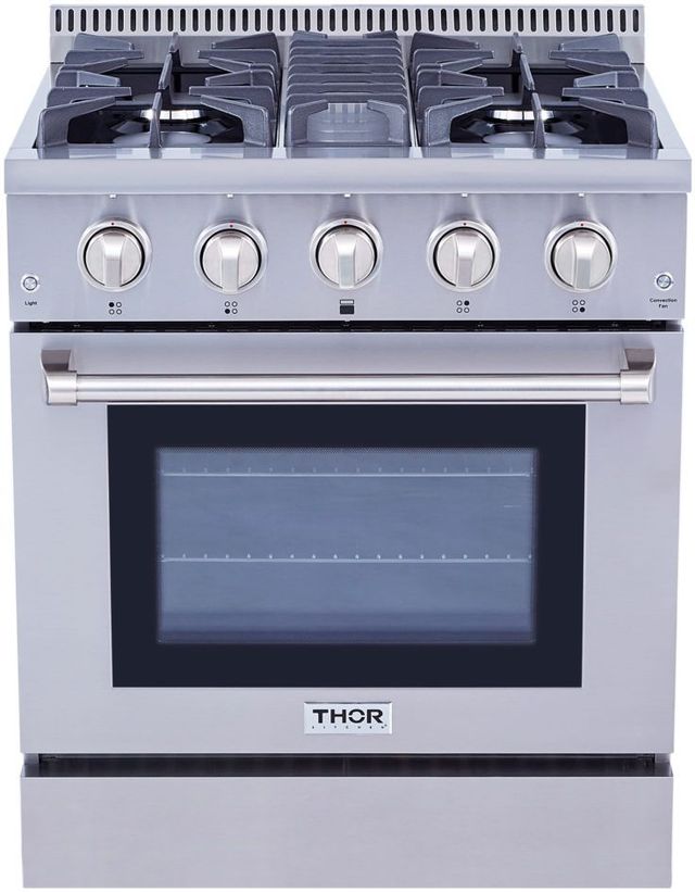 Thor Kitchen® 30" Stainless Steel Pro Style Gas Range 0