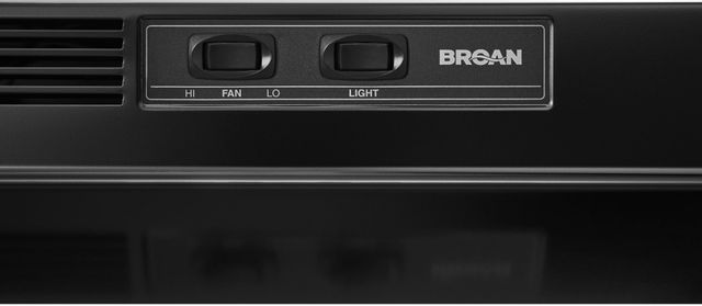 Broan® Buez1 Series 30" Black Ductless Under Cabinet Range Hood 1