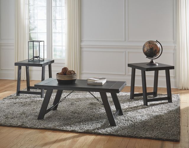 Signature Design by Ashley® Noorbrook 3-Piece Black Occasional Table -1