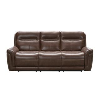 MorriSofa Sonoma Leather Dual Power Reclining Sofa