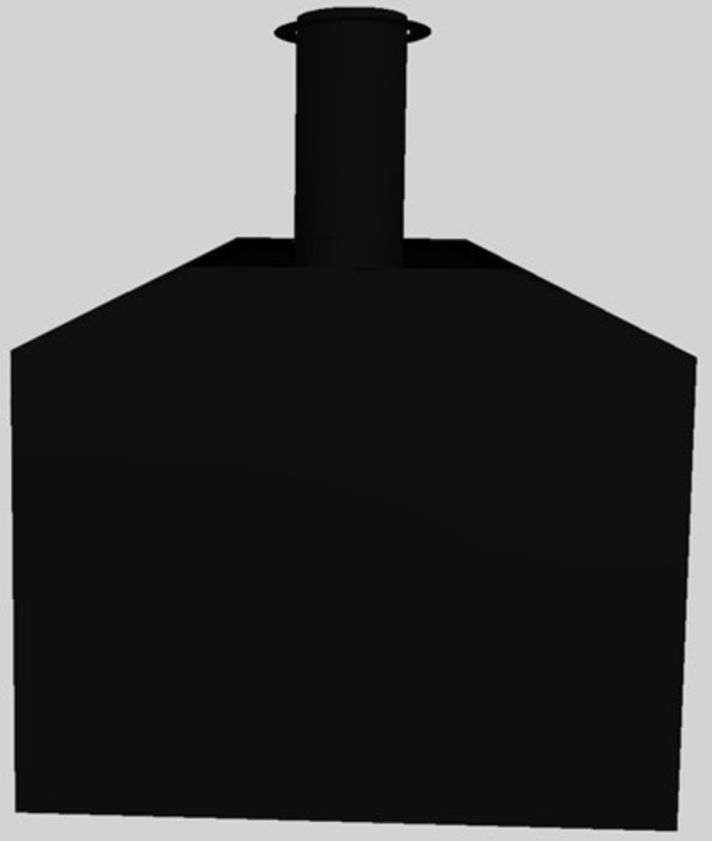 Vent-A-Hood® A Series 48" Black Retro Style Wall Mounted Range Hood 4
