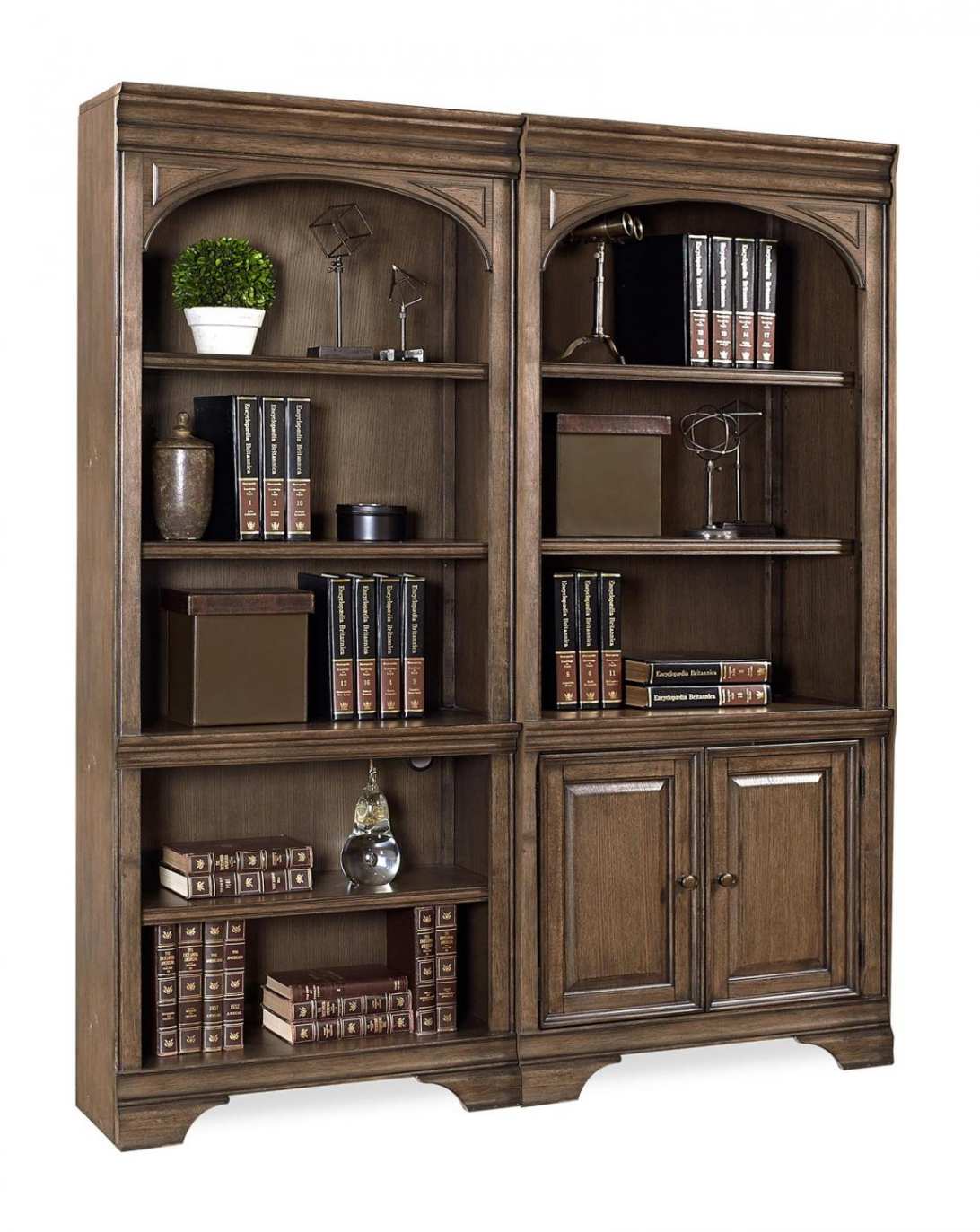 Aspenhome® Arcadia Truffle Open Bookcases