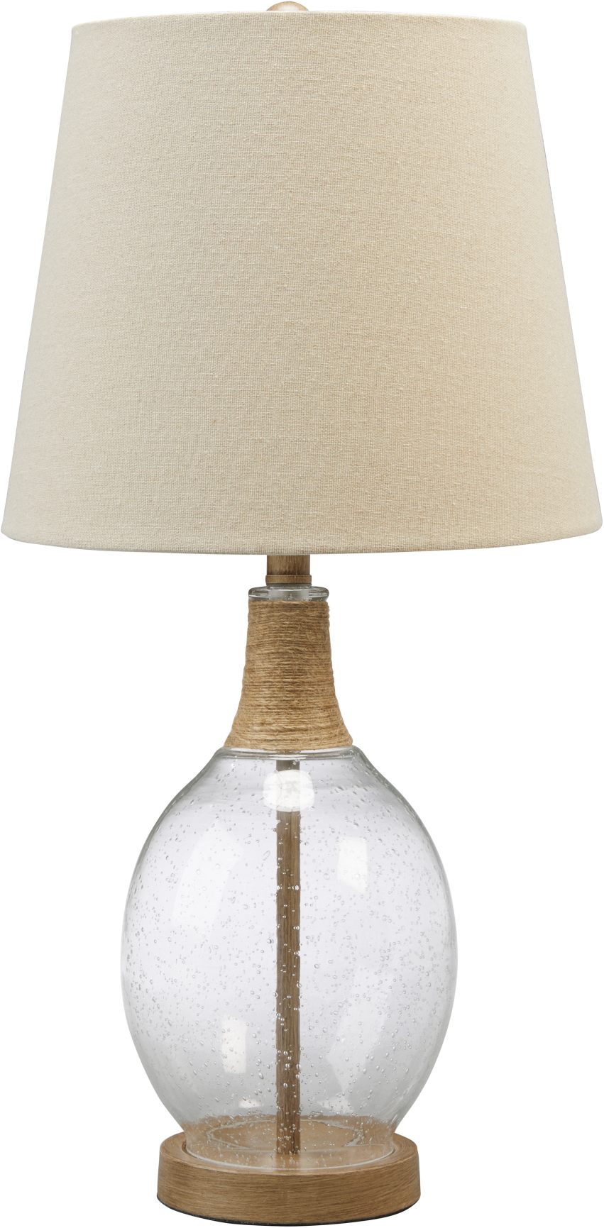 Signature Design by Ashley® Clayleigh Set of 2 Clear/Brown Table Lamp