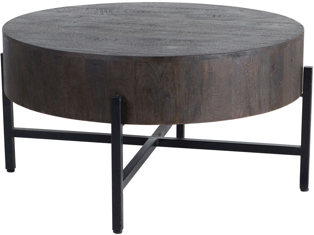 round espresso coffee table