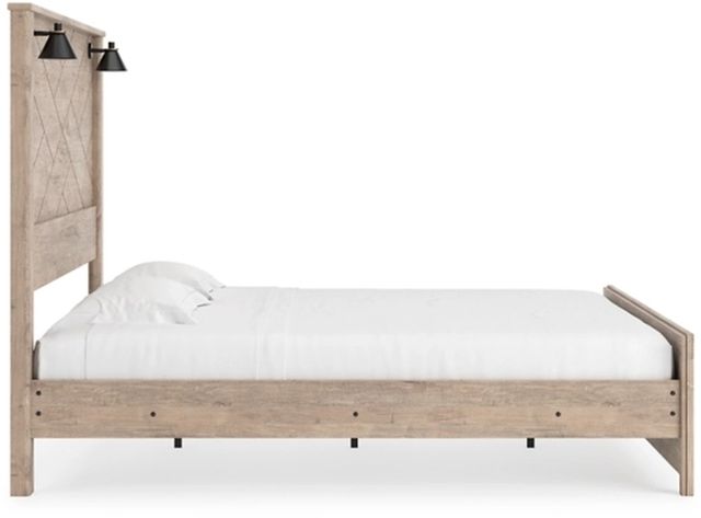 Très grand lit à panneaux Senniberg de Signature Design by Ashley® - Brun Clair 4