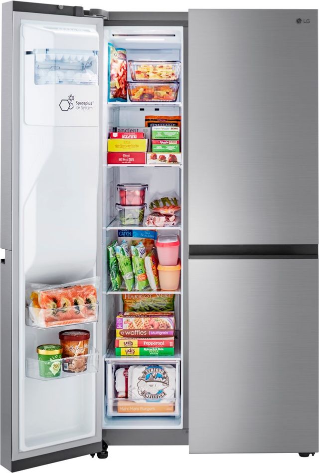 LG 23.0 Cu. Ft. PrintProof™ Finish Stainless Steel Look Counter Depth Side By Side Refrigerator 6