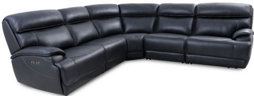 Parker House® Forum 5-Piece Blueberry Power Reclining Sectional Sofa