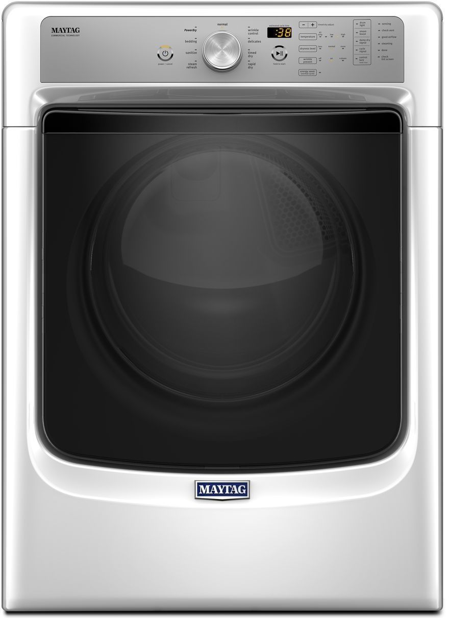 FLOOR MODEL Maytag® Front Load Electric Dryer-White-MED5500FW