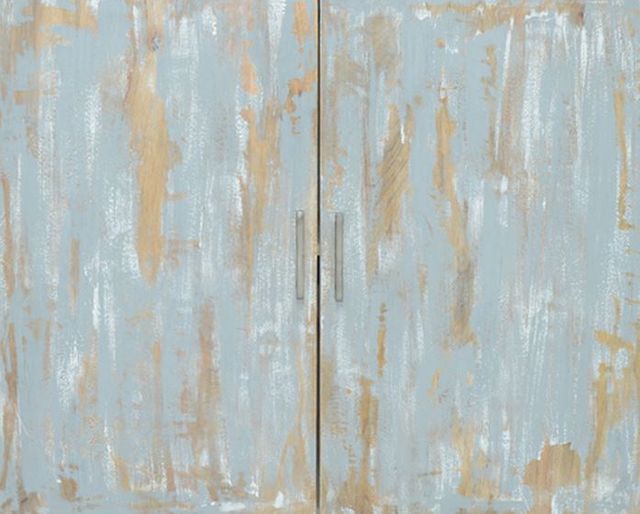 Crestview Collection Bengal Manor Distressed Grey Cabinet-1