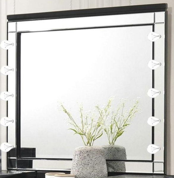 valentino black vanity table mirror