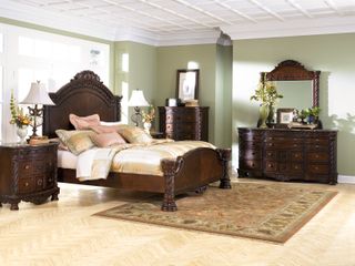 Millennium® By Ashley North Shore Four-Piece Dark Brown King Bedroom Set