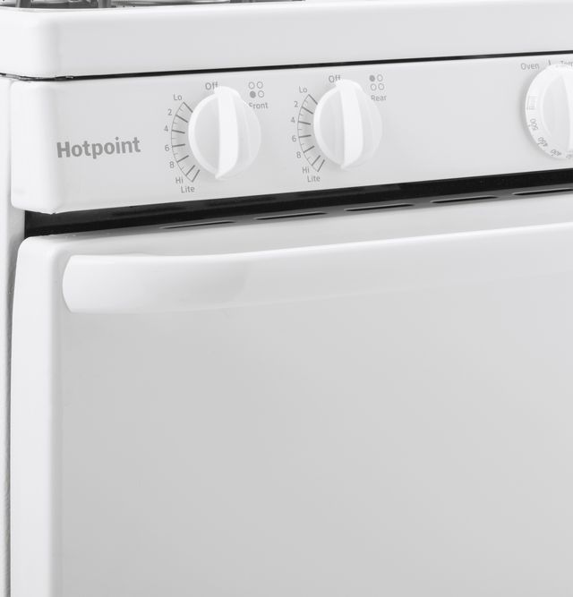 Hotpoint® 30" White Free Standing Gas Range 5