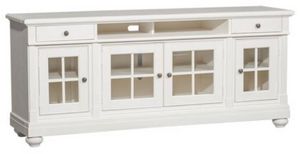 Liberty Harbor View Distressed Linen 74" Entertainment TV Stand