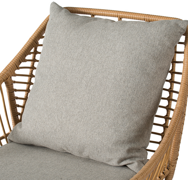 A & B Home Natural/Soft Gray Wicker Single Chair-2