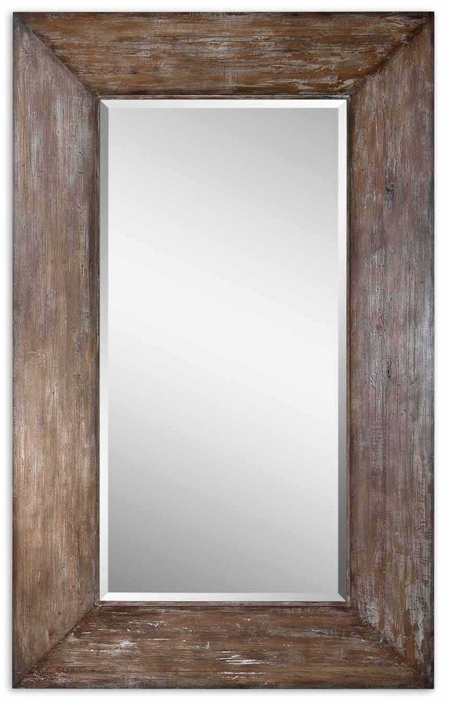 Uttermost® by Carolyn Kinder Langford Antique Hickory Large Wood Mirror-0