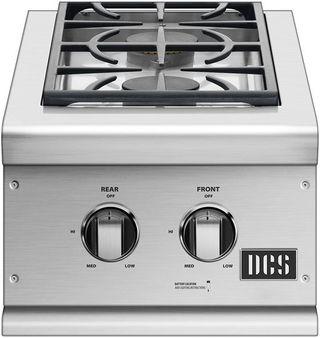 DCS 14.56" Brushed Stainless Steel Double Side Burner