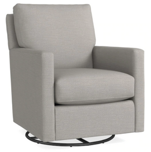 Bassett® Furniture Trent Sable Leather Swivel Glider