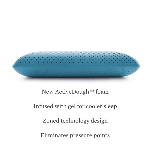 Malouf® Z™ Zoned ActiveDough™ + Cooling Gel Queen Pillow 17