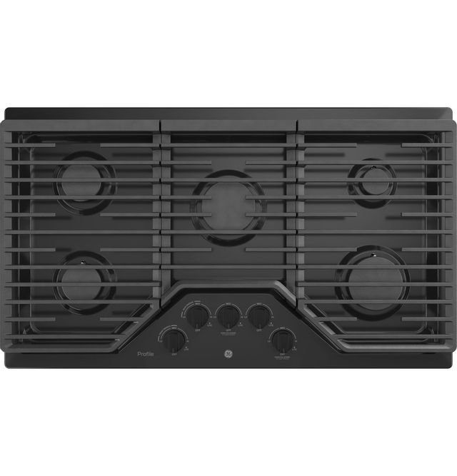 GE Profile™ 36" Black Built-In Gas Cooktop 0