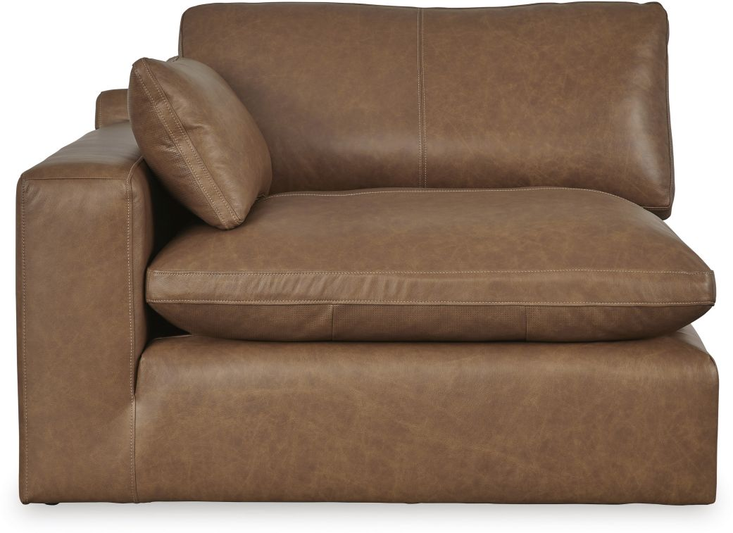 emilia 3-piece leather sectional sofa