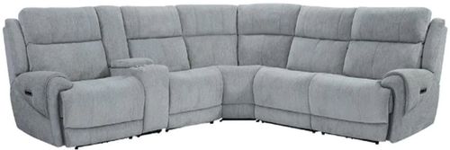 Parker House® Spencer 6-Piece Tide Pebble Reclining Sectional Sofa Set
