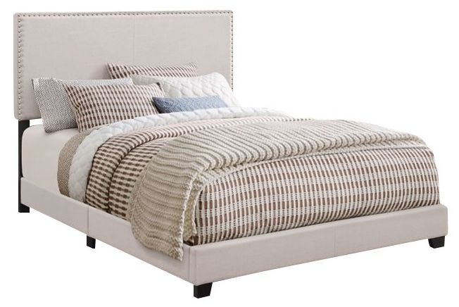 Coaster® Boyd Ivory Queen Upholstered Bed
