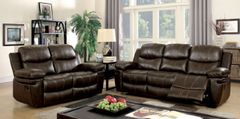 Furniture of America® Listowel 3 Piece Brown Living Room Set