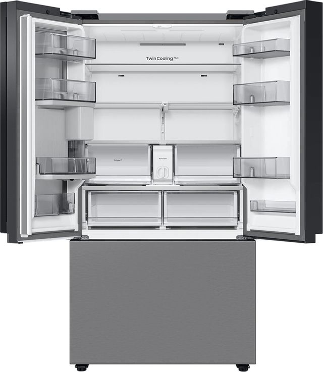 Samsung Bespoke 24.0 Cu. Ft. Pre-Built Stainless Steel Panel Counter Depth French Door Refrigerator  22