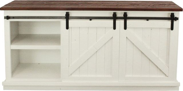 American Heartland Manufacturing Rustic Two-Tone TV Stand 3