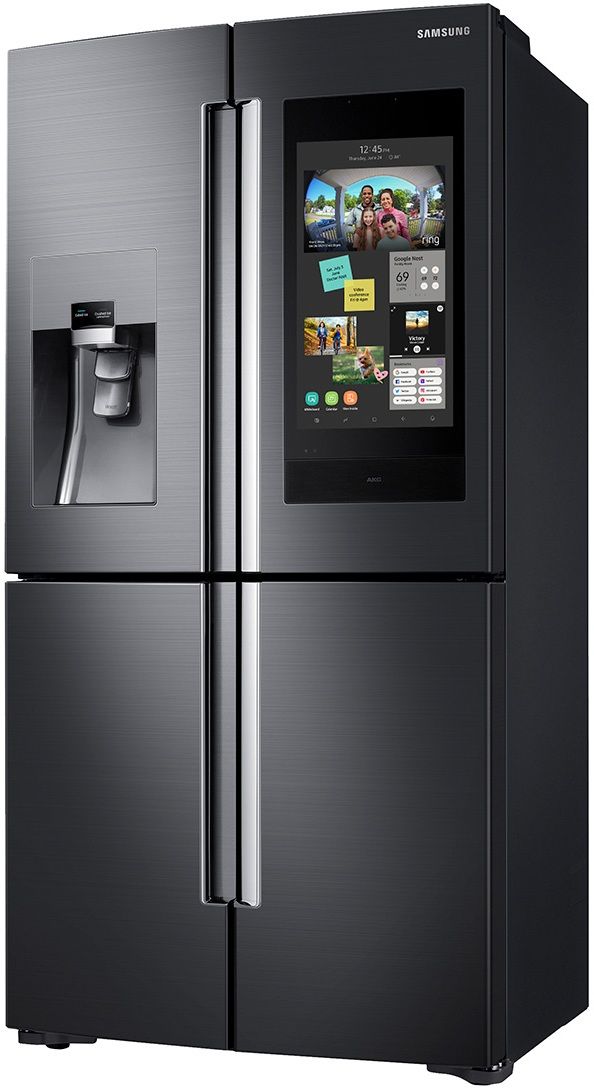 Samsung 22.0 Cu. Ft. Fingerprint Resistant Black Stainless Steel Counter Depth French Door Refrigerator 4