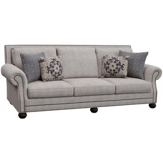 Mayo Bennington Khaki Sofa with Stain-Resistant Fabric