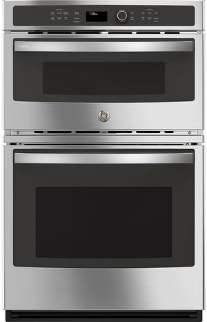 GE Profile™ 27" Stainless Steel Oven/Microwave Combo Electric Wall Oven