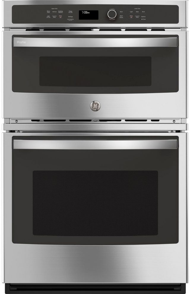 GE Profile™ 27" Stainless Steel Oven/Microwave Combo Electric Wall Oven-0